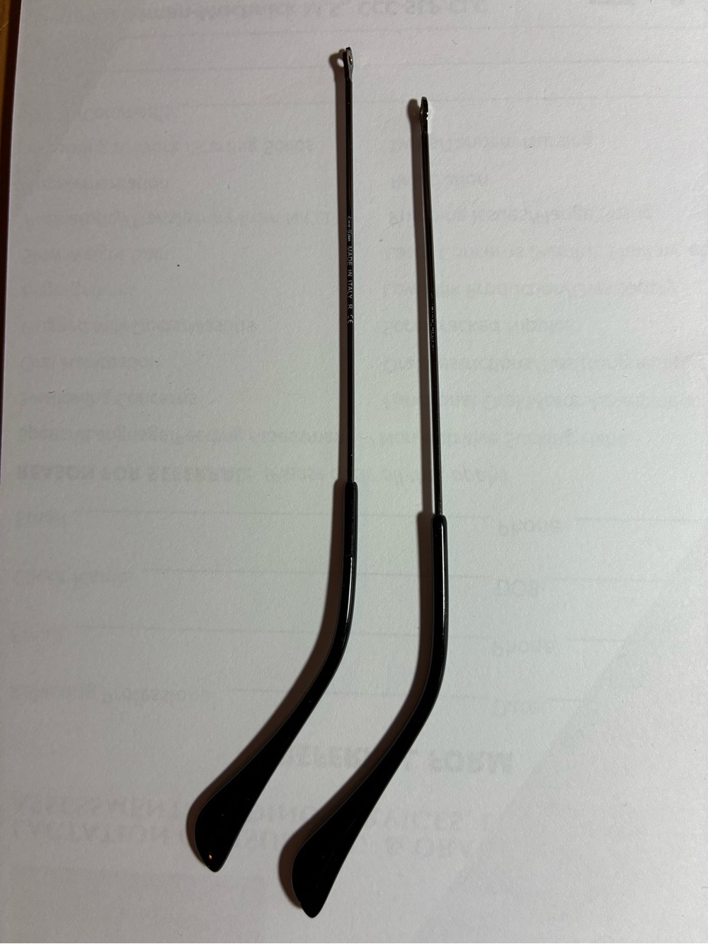 Gunmetal rayban Temple Arms - Pair